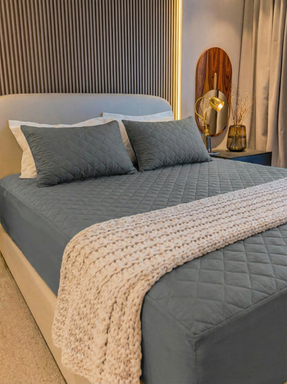 Cama Vestida Impermeable DELUXE + 2 Protectores de Almohada |ULTIMAS UNIDADES|