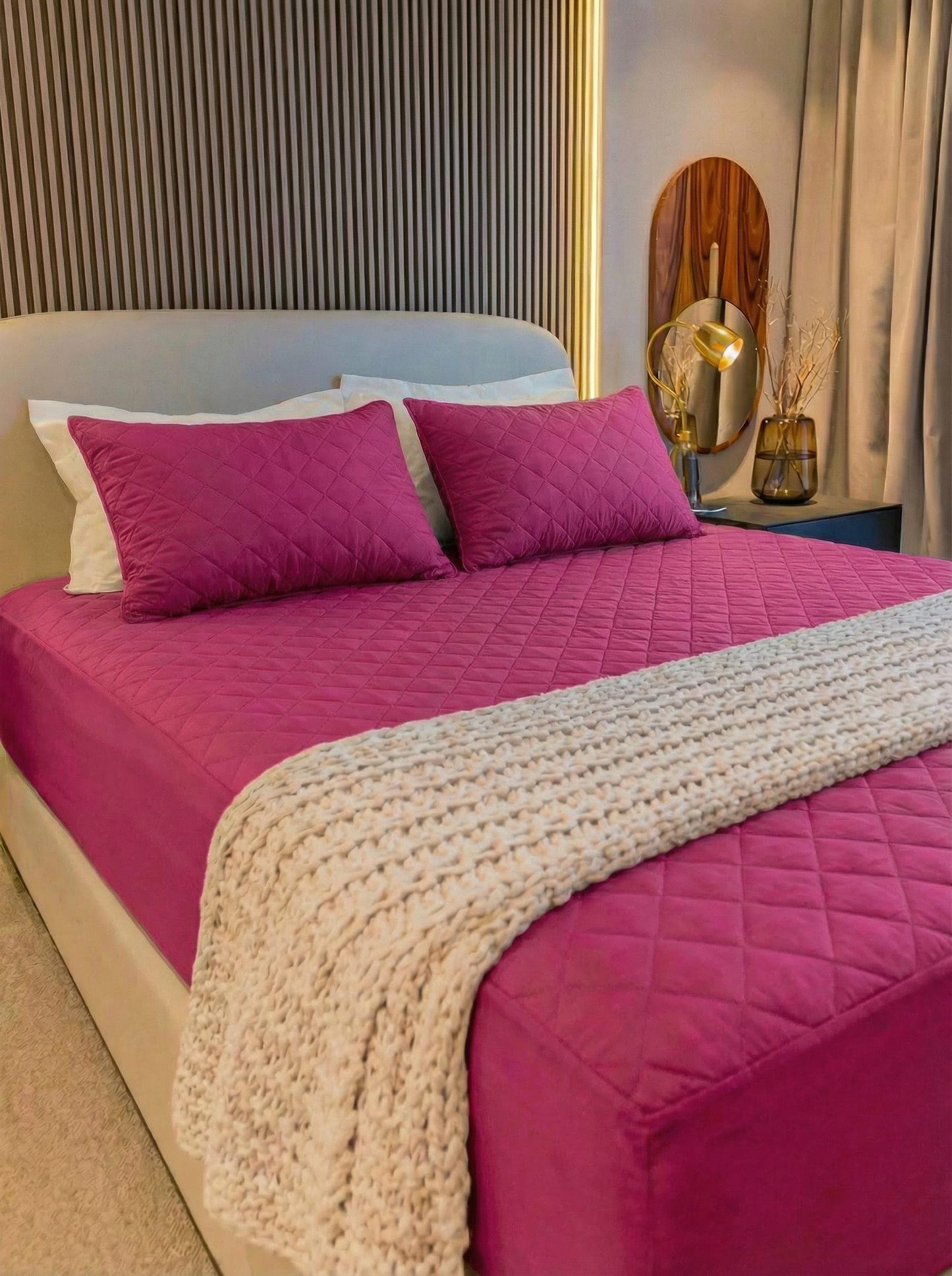 Cama Vestida Impermeable DELUXE + 2 Protectores de Almohada |ULTIMAS UNIDADES|