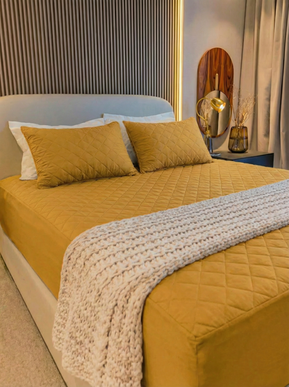 Cama Vestida Impermeable DELUXE + 2 Protectores de Almohada |ULTIMAS UNIDADES|