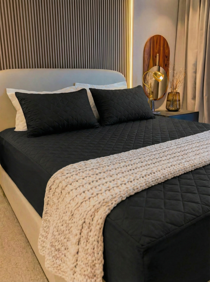 Cama Vestida Impermeable DELUXE + 2 Protectores de Almohada |ULTIMAS UNIDADES|